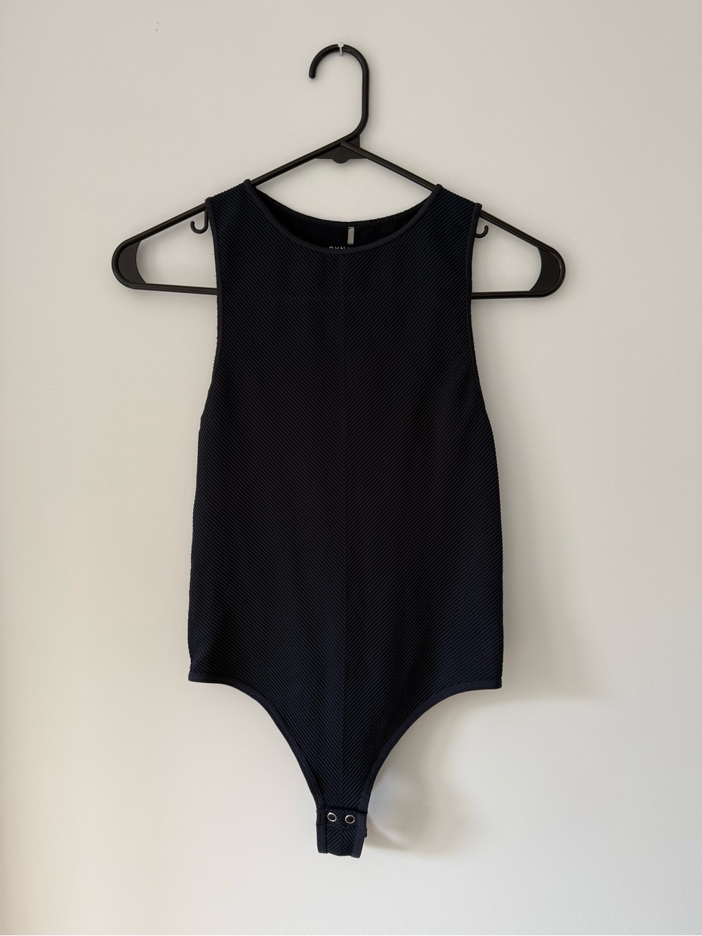 Dynamite Navy Ribbed Tank Top One-Piece Bodysuit